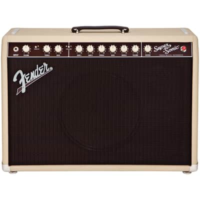 Fender Super-Sonic 22 Guitar Combo Amplifier (22 Watts, 1x12"), Blonde, Open Box (Like New) image 1