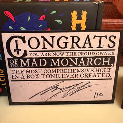 KHDK Electronics MAD MONARCH, GARY HOLT SIGNATURE PEDAL 2023 - Emerald jewel-tone metallic blue image 10
