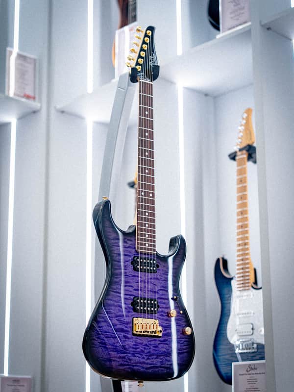 Suhr Standard Thin Burst LE Trans Purple, Roasted Alder, Quilt Maple, IRW, Gold Hardware HH image 1