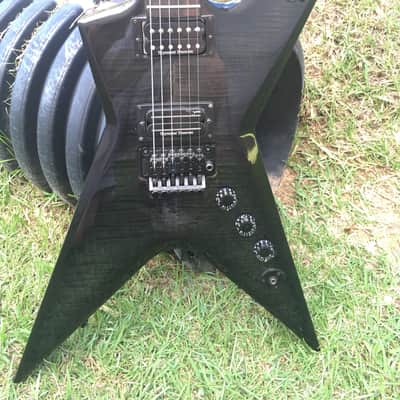 Washburn Dime ST Pro Stealth Dimebag Darrell Electric Guitar w/ bag Trans Black image 5