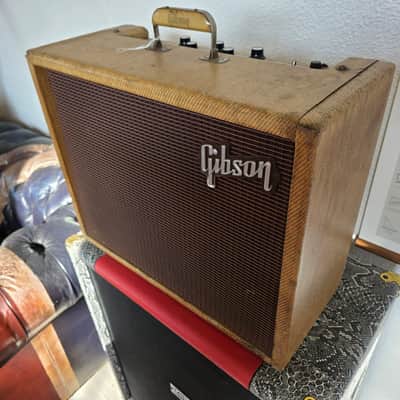 Gibson GA-20T Ranger 1959-1961 Vintage Tweed 1x12 studio combo guitar amp artist owned by Bernie Marsden of Whitesnake rare tremolo amplifier GA20T GA20 20 image 4