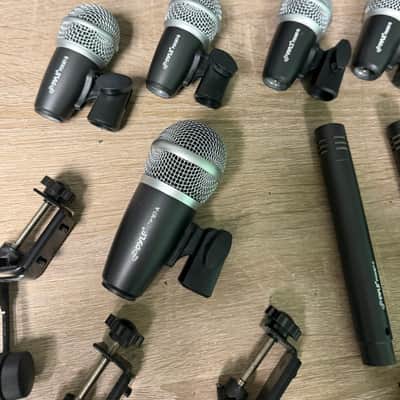 Pyle Pro Wired Microphone Drum/Instrument Kit Set 7-Mic Set PDKM12 #3207 image 7