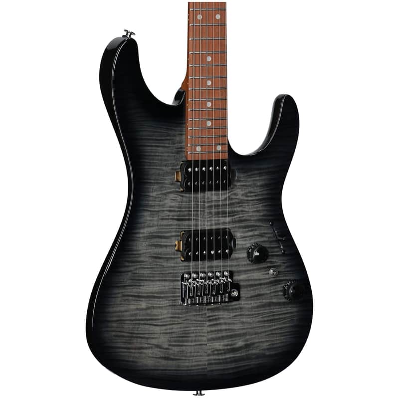 Ibanez AZ24S1F Electric Guitar, Transparent Black Sunburst image 1