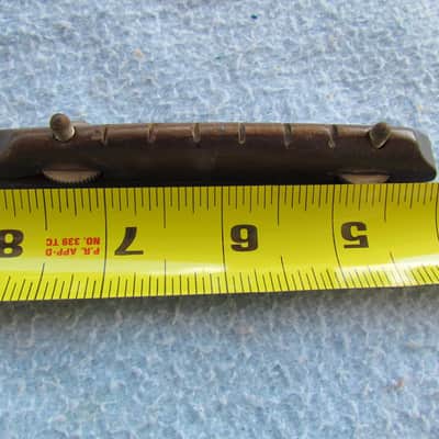 Vintage Rosewood Adjustable Guitar Bridge Cool 40's/50's/60's Era Rosewood Bridge image 4