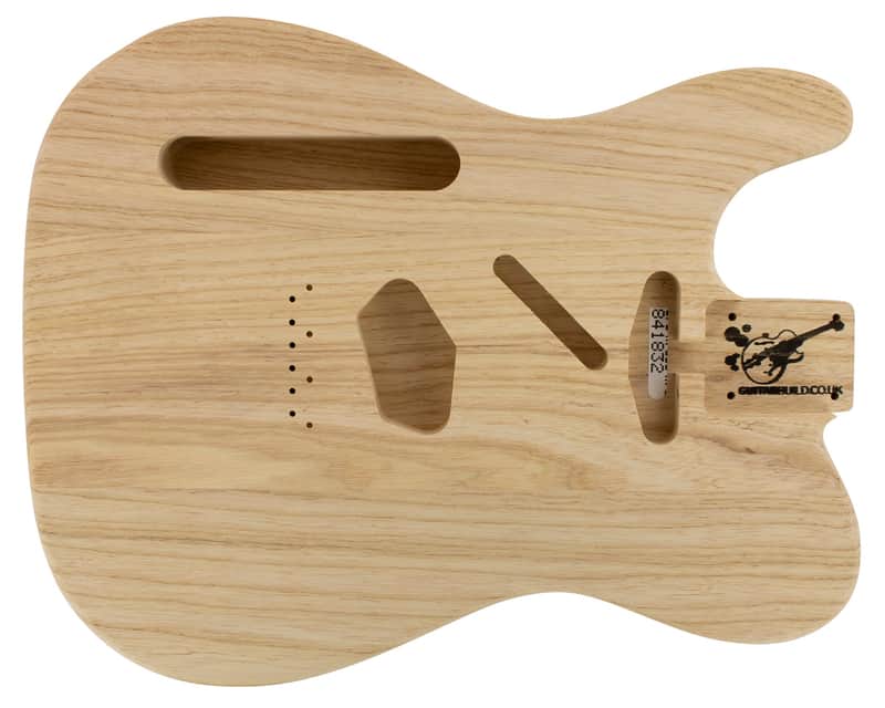 Guitar build Telecaster left handed TC SS BODY 3PC SWAMP ASH natural image 1