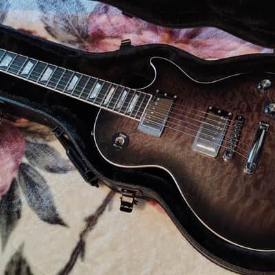 Gibson Mark Morton Signature Les Paul Modern Quilt 2026 - Translucent Ebony Burst Satin image 2