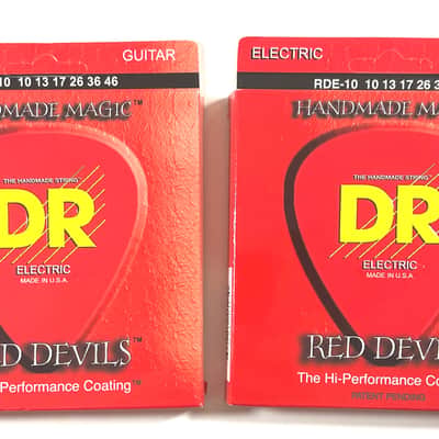 DR Guitar Strings Electric 2 Sets Red Devils K3 High Performance Coated 10-46