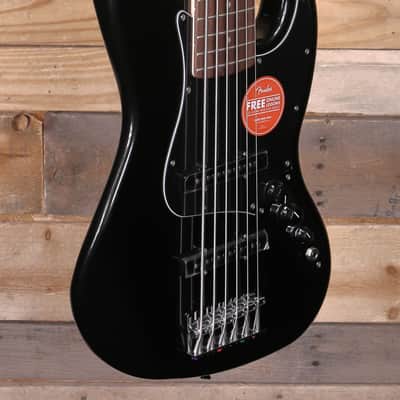 Squier Affinity Series Jazz VI 6-String Bass Black Metallic image 2