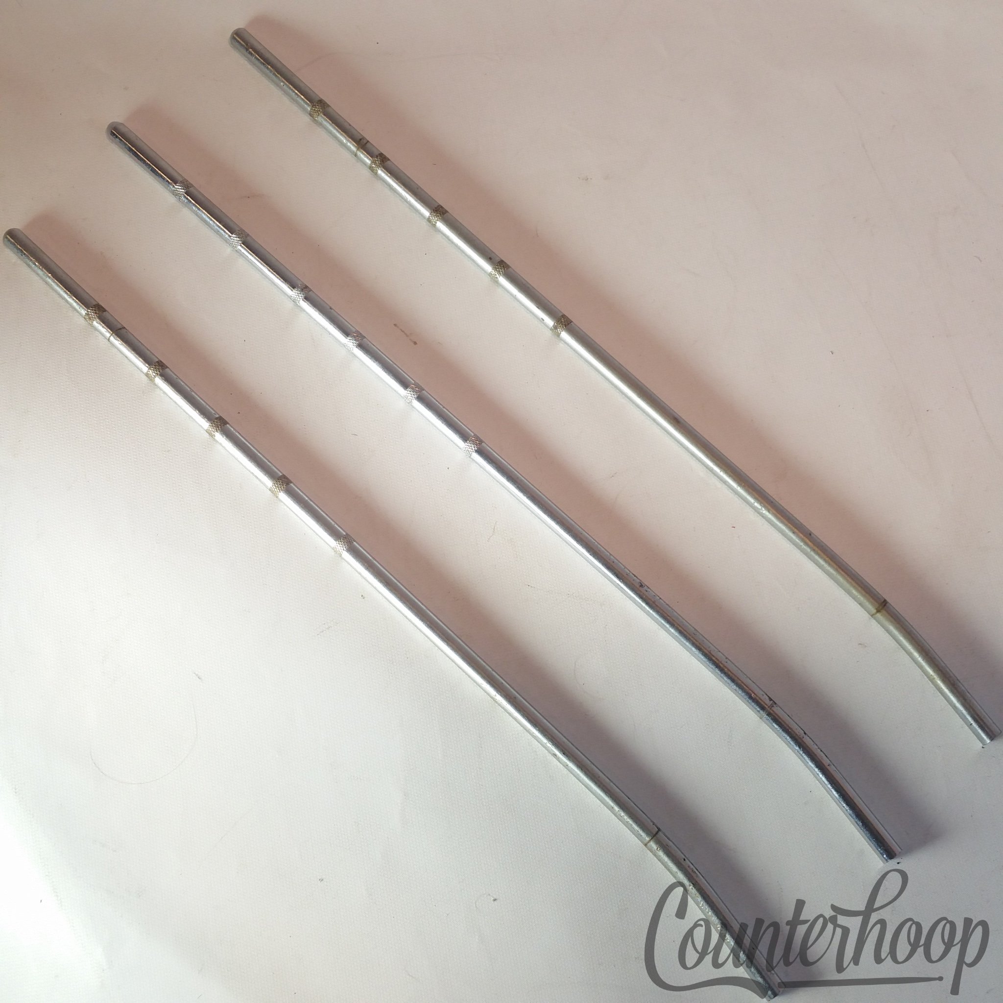 Gretsch 3x 14/16"Floor Tom Drum Leg Knurling Grooves Chrome Vintage 50s Straight - Fair / 15/45/29/49 — main photograph