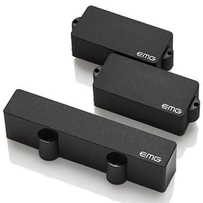 EMG PJ Active Bass Pickup set - black image 1
