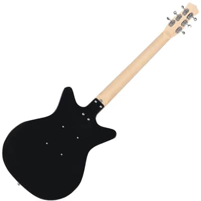 Danelectro The Stock ’59 Semi-hollow body Electric Guitar Black w/Lipstick pickups image 5