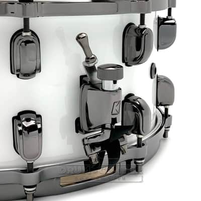 Tama Starclassic Maple Snare Drum 14x6.5 Piano White Lacquer w/Black Hardware image 3