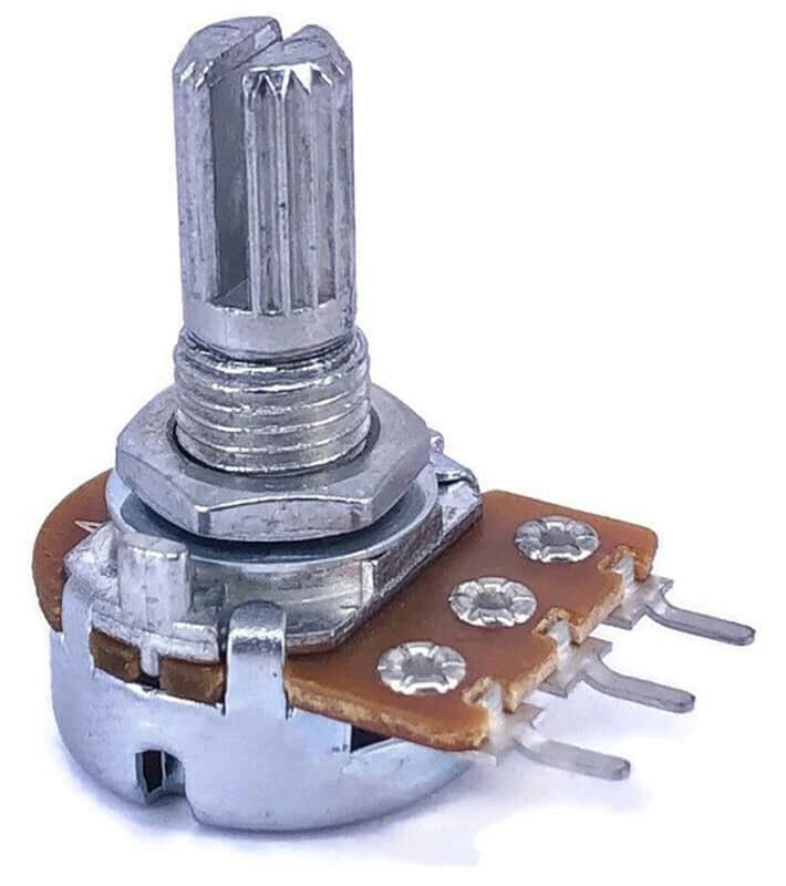 MINI POTENTIOMETER ALPHA A10K 10K 16mm LOGARITHMIC AUDIO PC MOUNT image 1