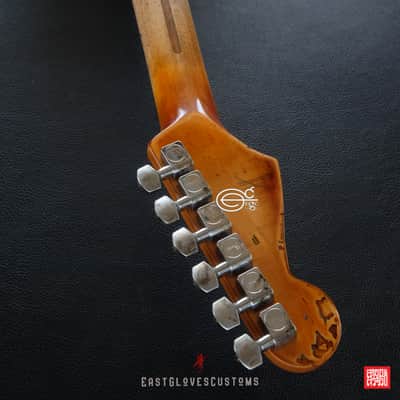 Fender Stratocaster Sunburst HSS Heavy Aged Relic by East Gloves Customs image 21