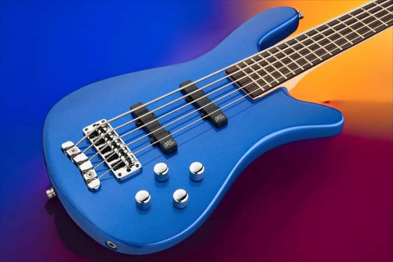 Warwick RockBass Streamer LX 5-String Blue Metallic High Polish image 1