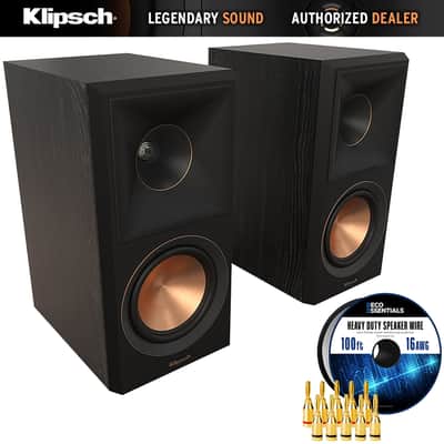 Klipsch RP-500M II Bookshelf Speakers Ebony (Pair) +Deco Gear Wire +Banana Plugs image 12