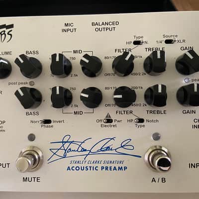 EBS Stanley Clark Signature Acoustic Preamp - White image 1