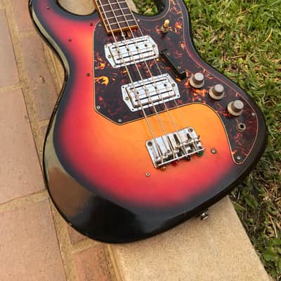 Teisco/Silvertone/Sakai "Tacoma" Electric Bass 57H01490L 1970-1971 Sunburst *FREE SHIPPING* image 1