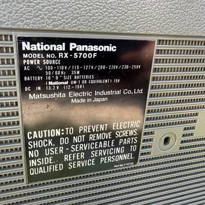 National Panasonic RX-5700F Rare Vintage Boombox Getto blaster Serviced Warranty image 15