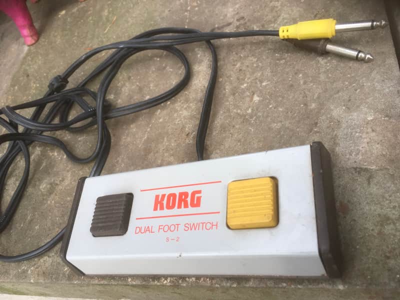 Korg DUAL FOOT SWITCH S-2 80’s - Silver image 1