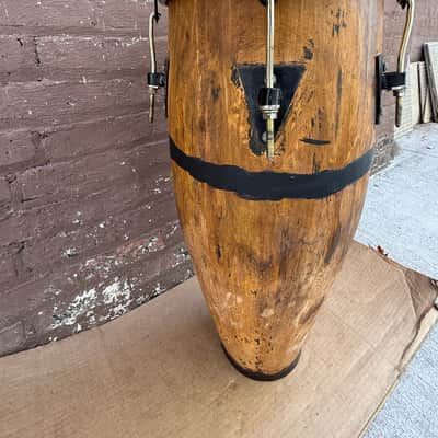 Unbranded 10.75" Wood Quinto Conga w/ Remo Symmetry Skyndeep Head – Used, Good Condition image 4