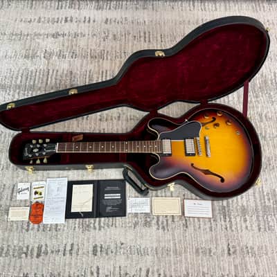 Gibson Custom Shop '59 ES-335 Dot Reissue 2010 - Antique Vintage Sunburst Gloss image 2
