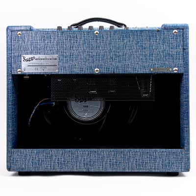 Supro 1675RT Rhythm Master 60/35-Watt 1x15" Tube Combo Amp w/ Cover – Blue Rhino image 7