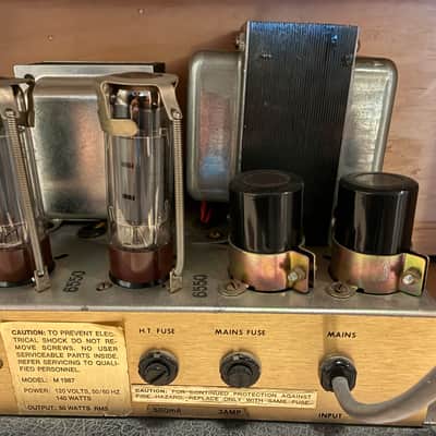 Marshall JMP 1987 2-Channel 50-Watt Guitar Amp Head 1967 - 1975 - Black image 10