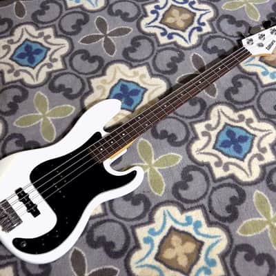 Tanara P/J P-Bass Clone (1980s, Olympic White) image 2