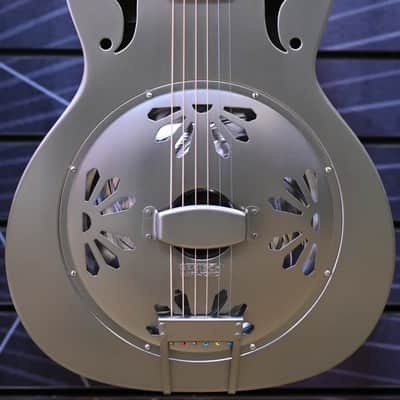 Gretsch Roots Collection G9201 Honey Dipper Shed Roof Brass Body Resonator Guitar image 1