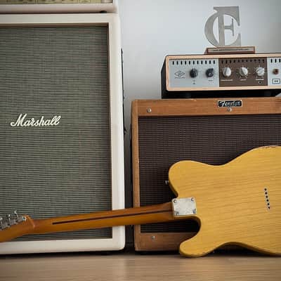 Whitfill T Custom Shop Boutique Relic Telecaster Lightweight Swamp Ash Blackguard, 3,06kg, 10" Radius uvm. 2021 - Aged Butterscotch Relic image 10