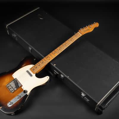 2008 Fender Road Worn '50s Telecaster with Maple Fretboard - 2-Color Sunburst | Vintage Aged Relic Nitro Finish 3.19kg | Case image 20
