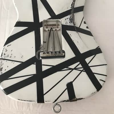 Van Halen Frankenstein Replica Guitar Black & White Franky EVH Frankenstrat image 9