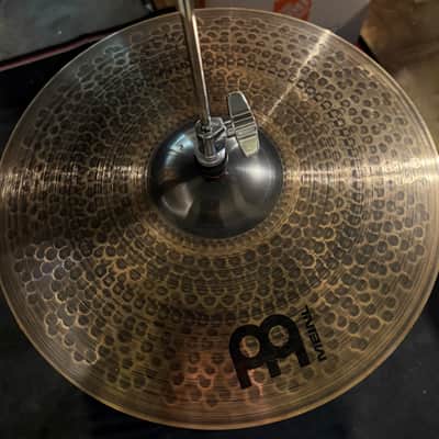 DW 9500 Deluxe Free Floating Hi-Hat Stand + Meinl 15” Pure Alloy Custom Medium Thin Hi-Hat Cymbals image 2