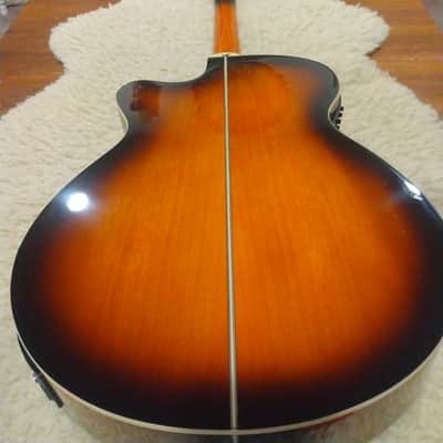 Washburn 2018 EA15ATB-A Mini-Jumbo Tobacco Burst Acoustic Electric w/Roadrunner HSC image 6