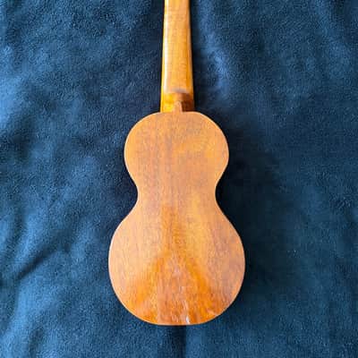 Extremely Rare Jonah Kumalae Hawaiian Solid Koa Soprano Ukulele with Cigar Label image 12