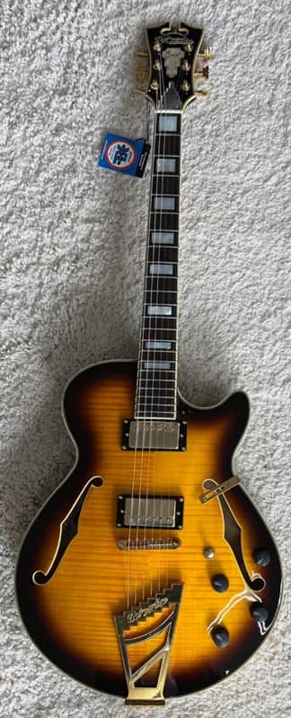 D'Angelico Excel SS Semi-Hollow Electric Guitar w/Stairstep Tailpiece and Case image 1