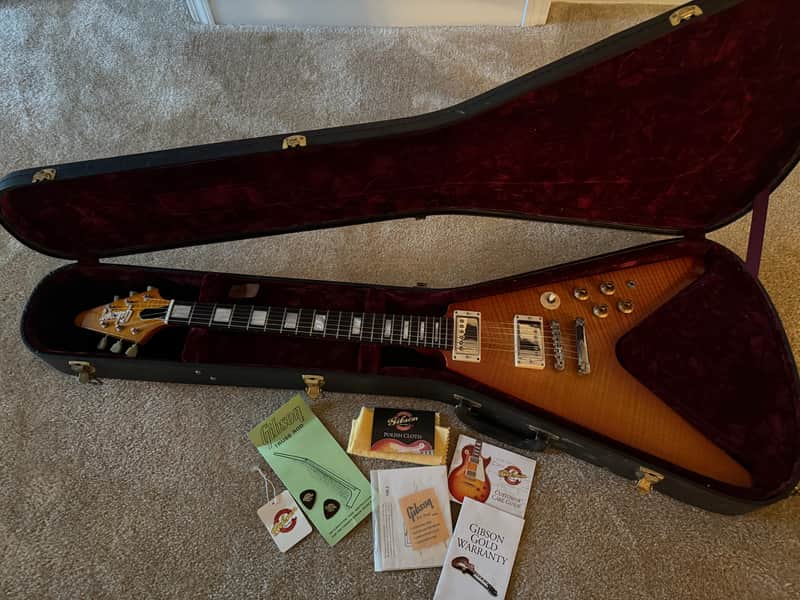 Gibson Custom Shop Flying V 2003 - Flame Maple Top