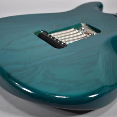 1998 Fender American Deluxe Stratocaster Transparent Teal w/HSC image 15