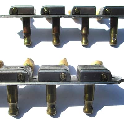 Kluson Deluxe Mandolin Tuners 1950's, USA, Nickel Silver, Need Buttons image 3