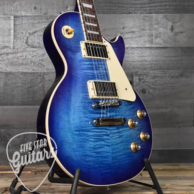 Gibson Les Paul Standard 60s Figured Top - Blueberry Burst with Hard Shell Case image 12