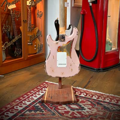 Fender Custom Shop 1961 Strat Heavy Relic Shell Pink Over 3 Tone Sunburst RW Master Builder Designed by Dale Wilson #R102001 image 4