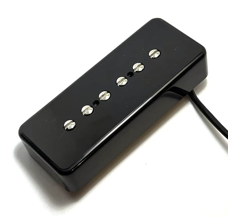 Dragonfire Soapbar P90 Bridge Pickup, Passive Soft Wound Vintage A5 Bridge Position Dedicated, Black image 1