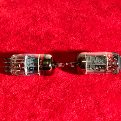 Jan Philips / GE 12AT7 Mismatch Pair Preamp/Amplifier Vacuum Tubes 1980s/1960s - Clear Glass image 5