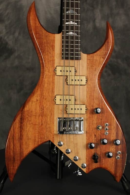 BC Rich Bich 8- String Bass 1981 Natural image 1