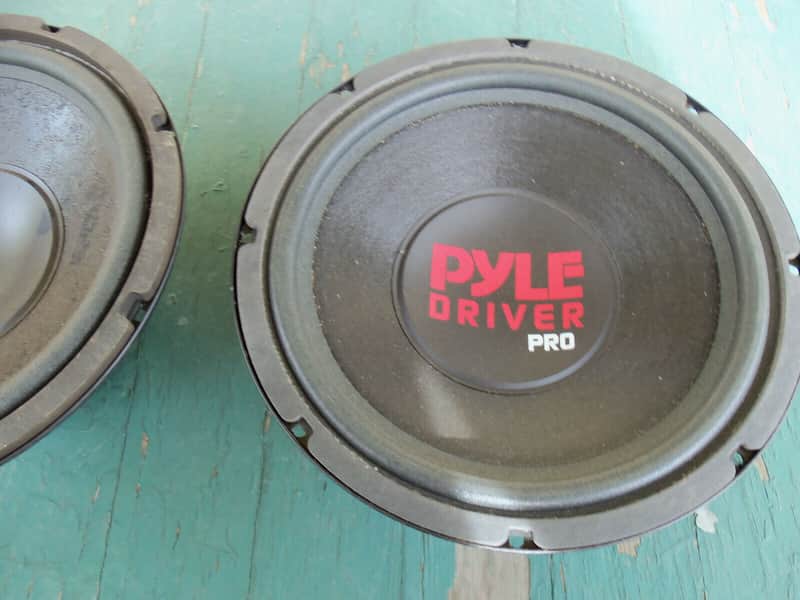 One Pair PYLE DRIVER 8 ohm 10" GUITAR SPEAKER MADE IN USA NOS image 1