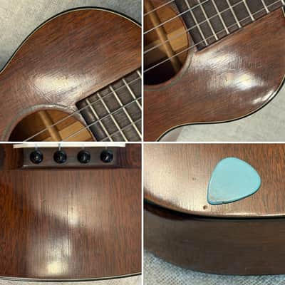 Vintage Martin 1T Mahogany Tenor Ukelele Nazareth, PA 1940’s-1950’s + Chipboard Case image 24