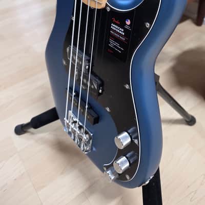 Fender American Precision PJ Bass BRAND NEW Lake Placid Satin Matte Blue Performer Precision Jazz PJ 4-String USA Bass Guitar image 17
