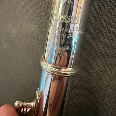 Yamaha YFL-461 Intermediate Open Hole Flute w/Offset G and B-Foot Early 90s - Silver image 6