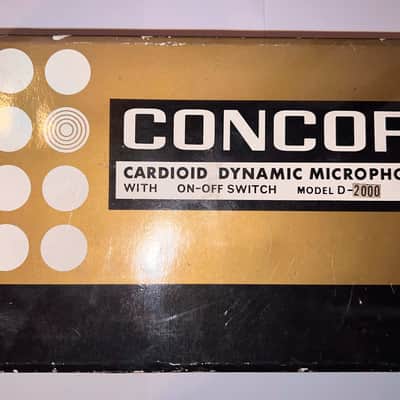 Concord Dynamic Mic D-2000 Vintage 70's image 1